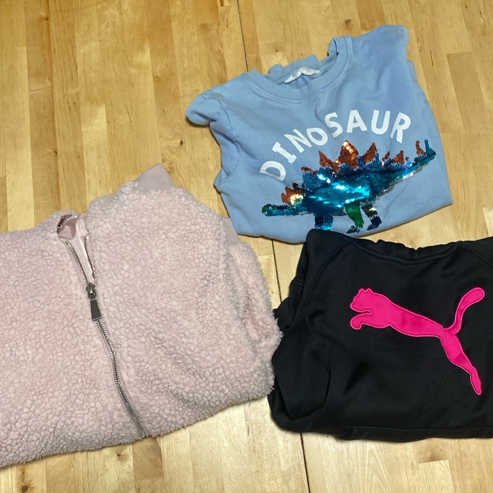Girls 3-Piece Bundle: Puma, Bella Bird & H&M - Size 10